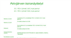 Desktop Screenshot of polvijarvenkoiranayttely.net